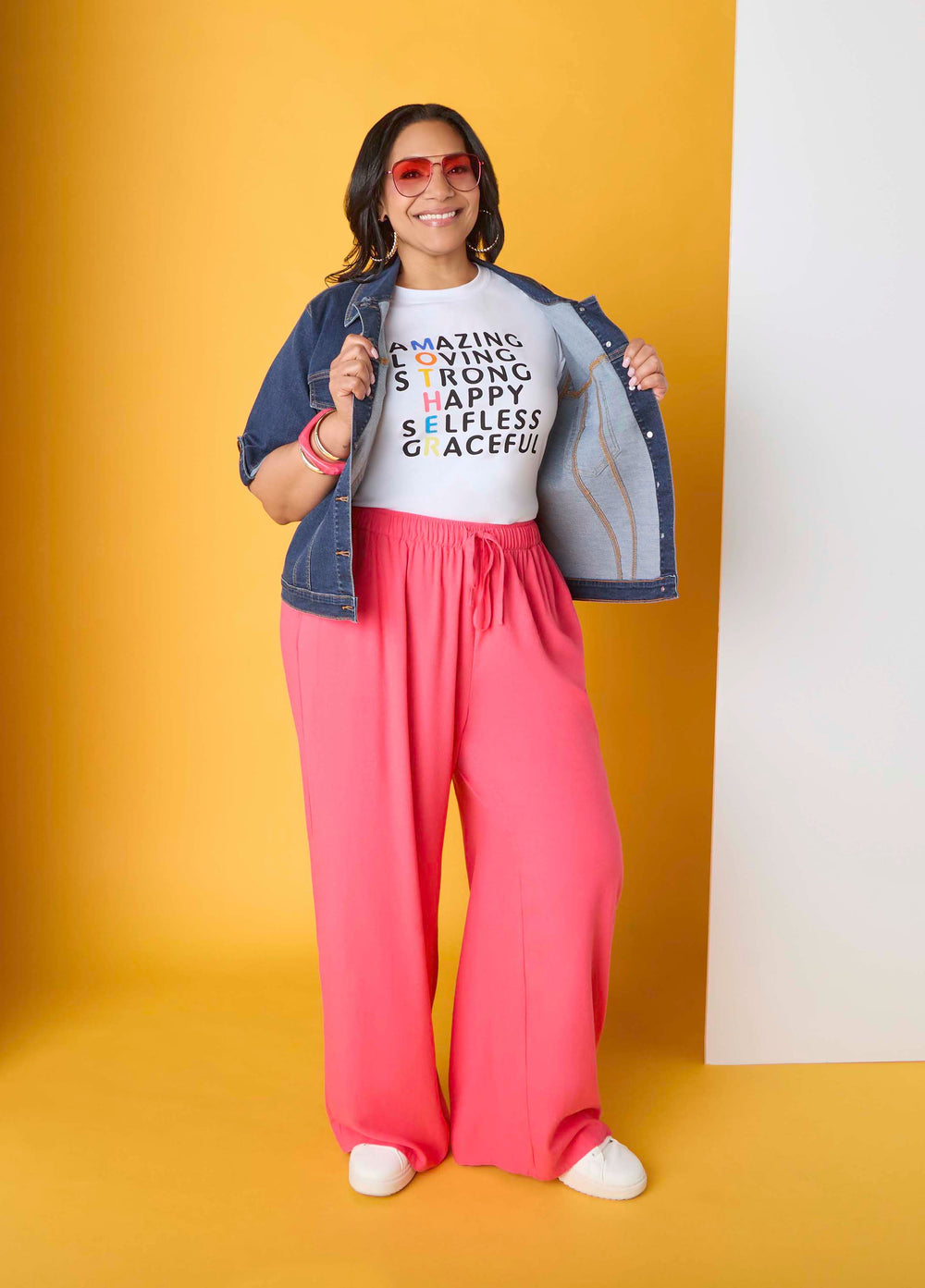 Drawstring Linen Blend Pants Navy Peony | Ashley Stewart