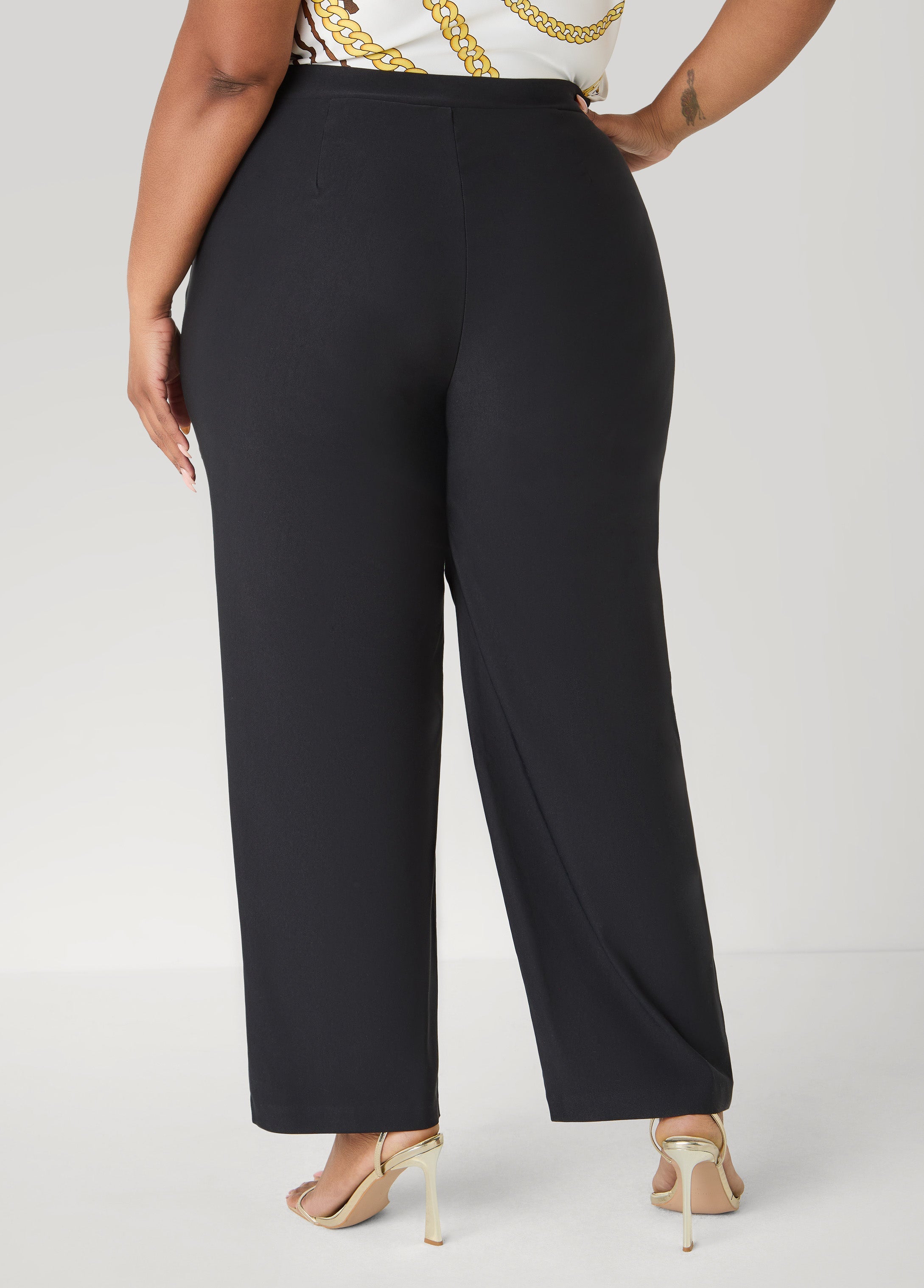 Millennium Pull On Trousers Black | Ashley Stewart
