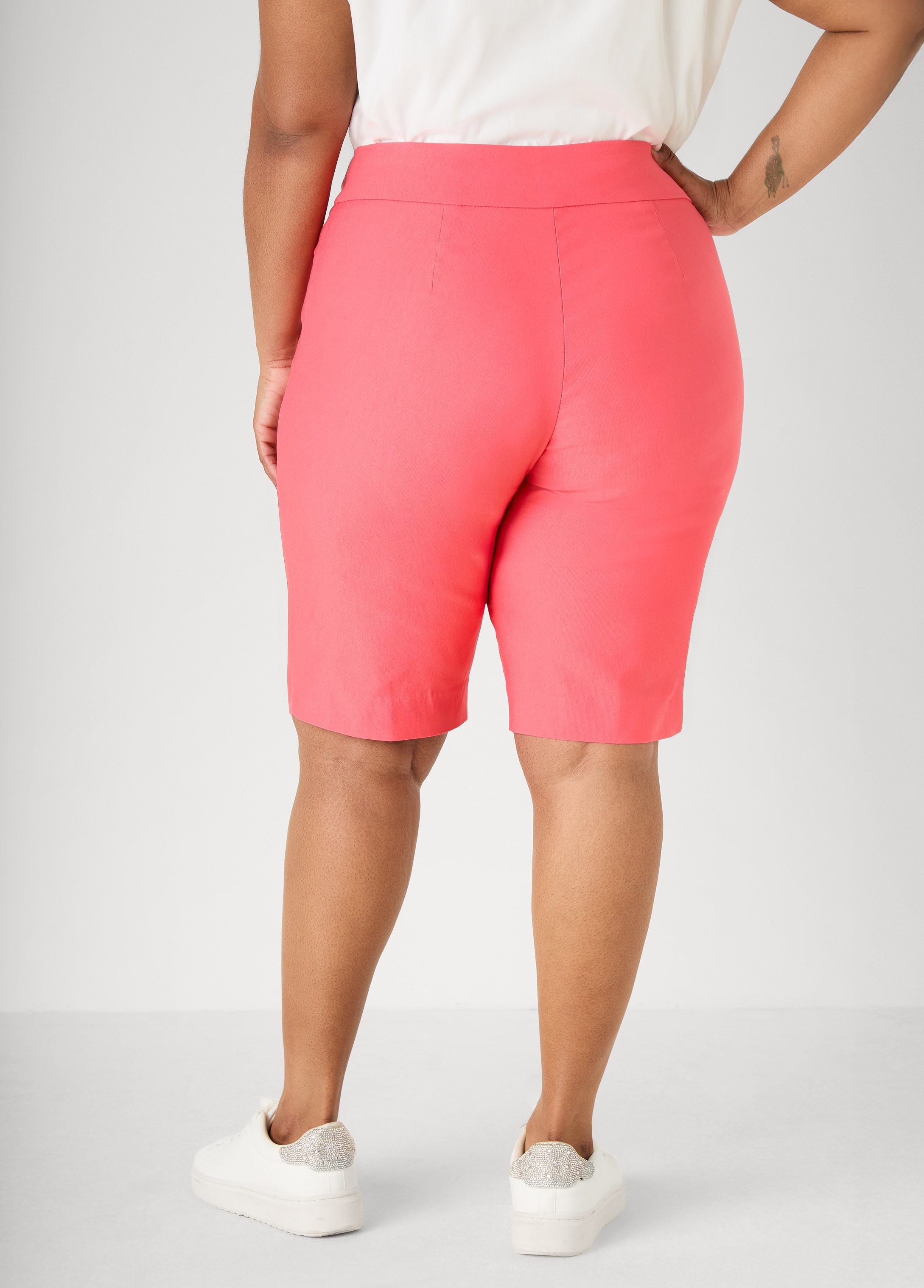 Millennium Pull On Bermuda Shorts Victoria Blue | Ashley Stewart