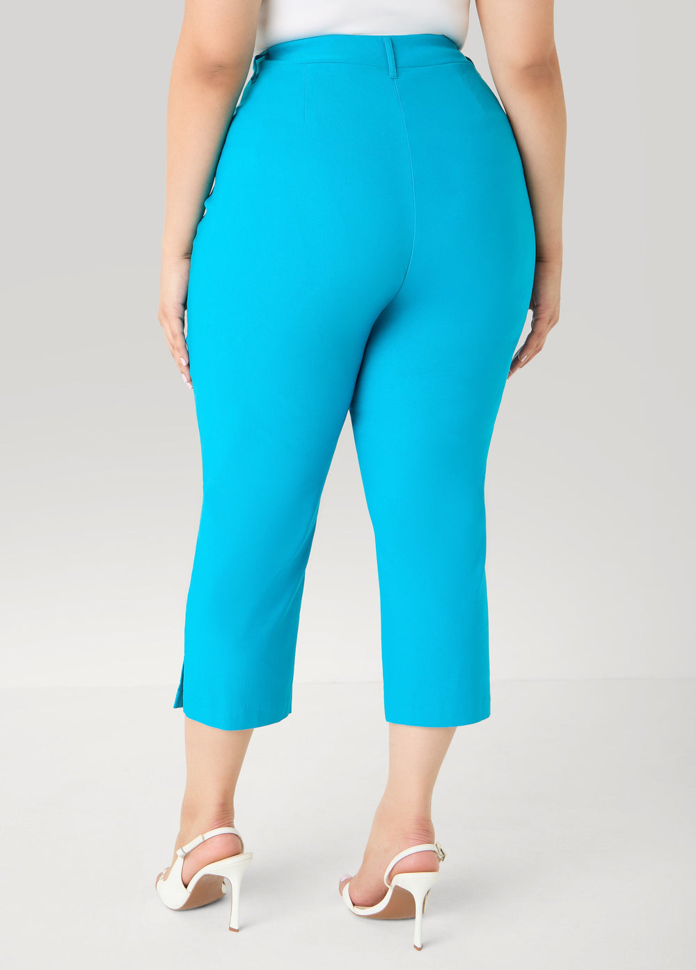 Millennium Split Cuff Capris Spectra Yellow | Ashley Stewart