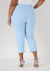 Millennium Twill Capris POWDER BLUE | Ashley Stewart
