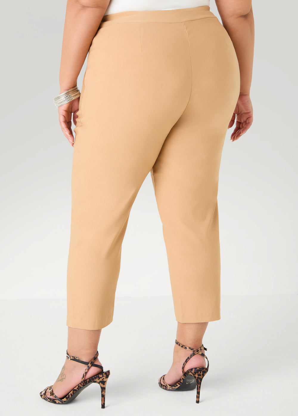 Millennium Pull On Capris Iced Coffee | Ashley Stewart
