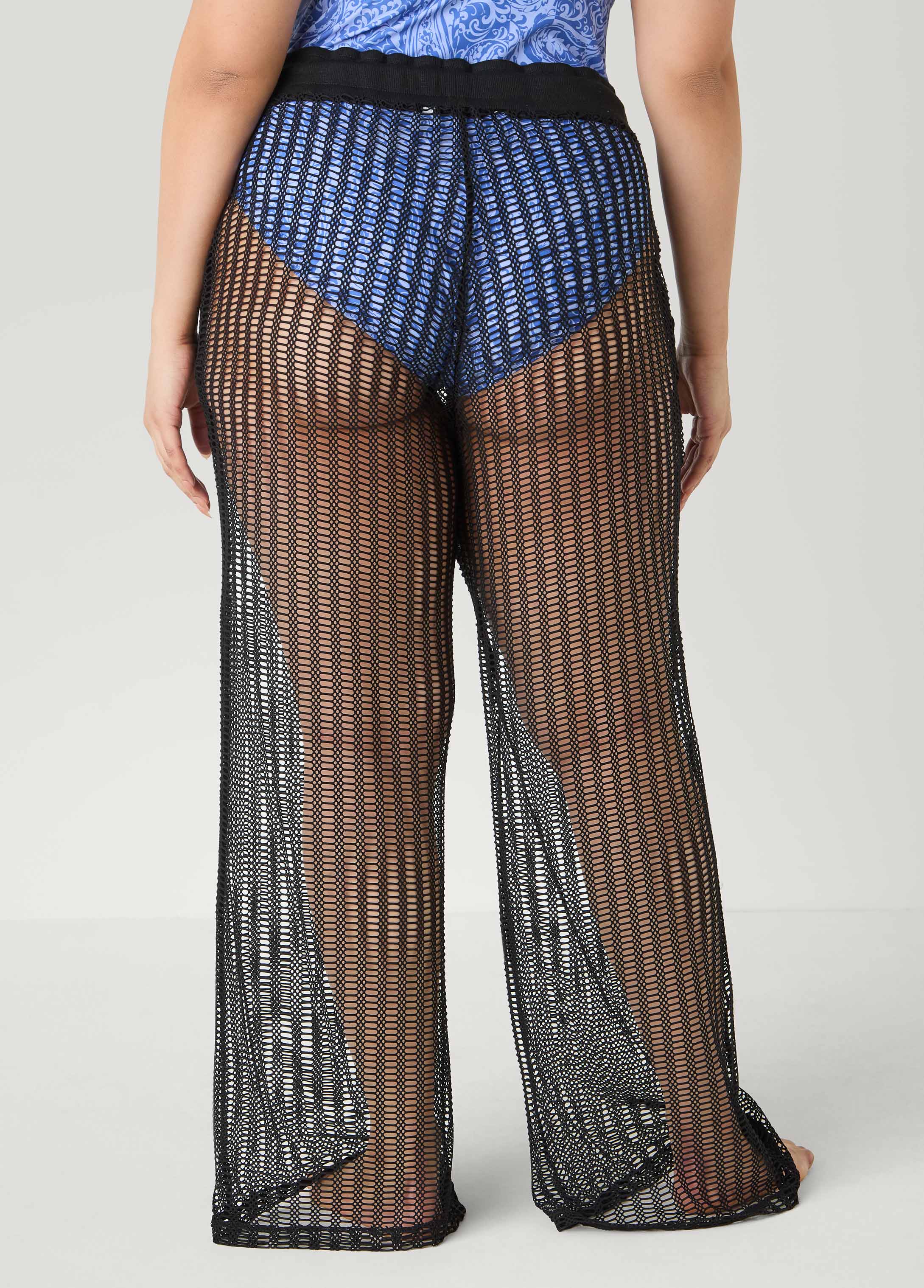 Given Kale Cover Up Pants Black | Ashley Stewart