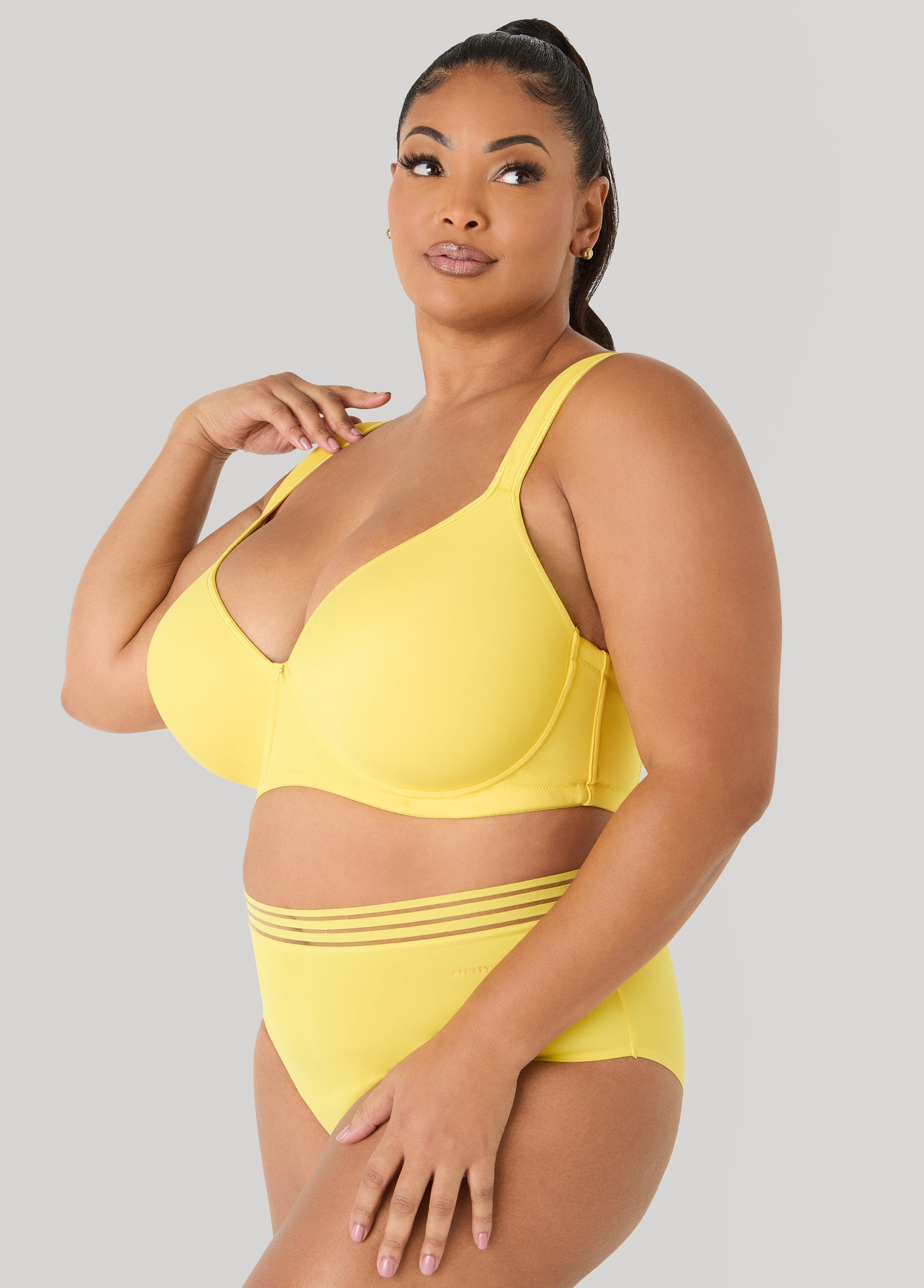 Plunge Smoothing Butterfly Bra Maize | Ashley Stewart