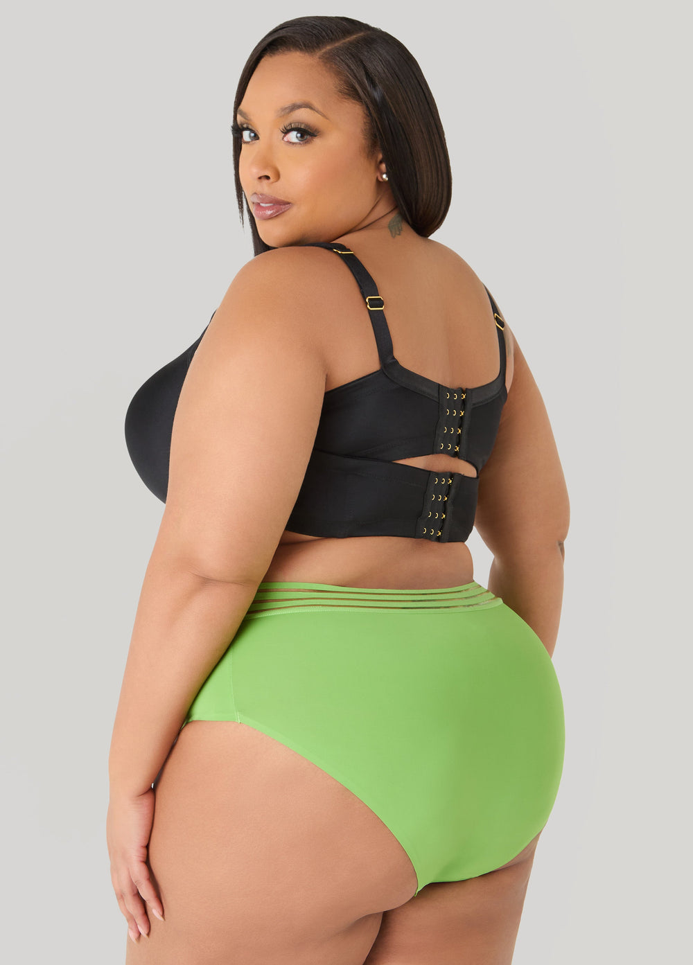 Sheer Waist Microfiber Briefs Bright Pink | Ashley Stewart
