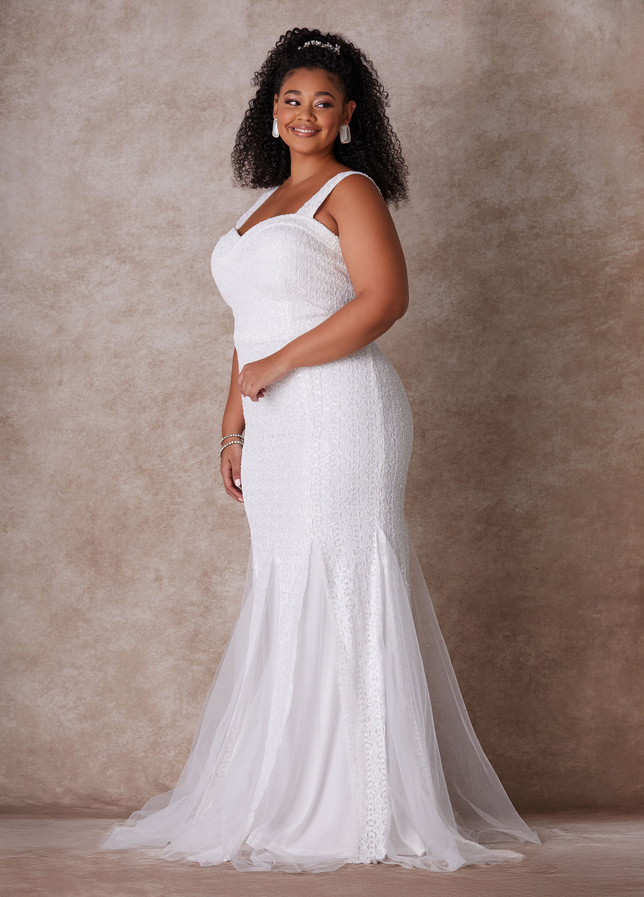 The Shera Wedding Gown Egret | Ashley Stewart