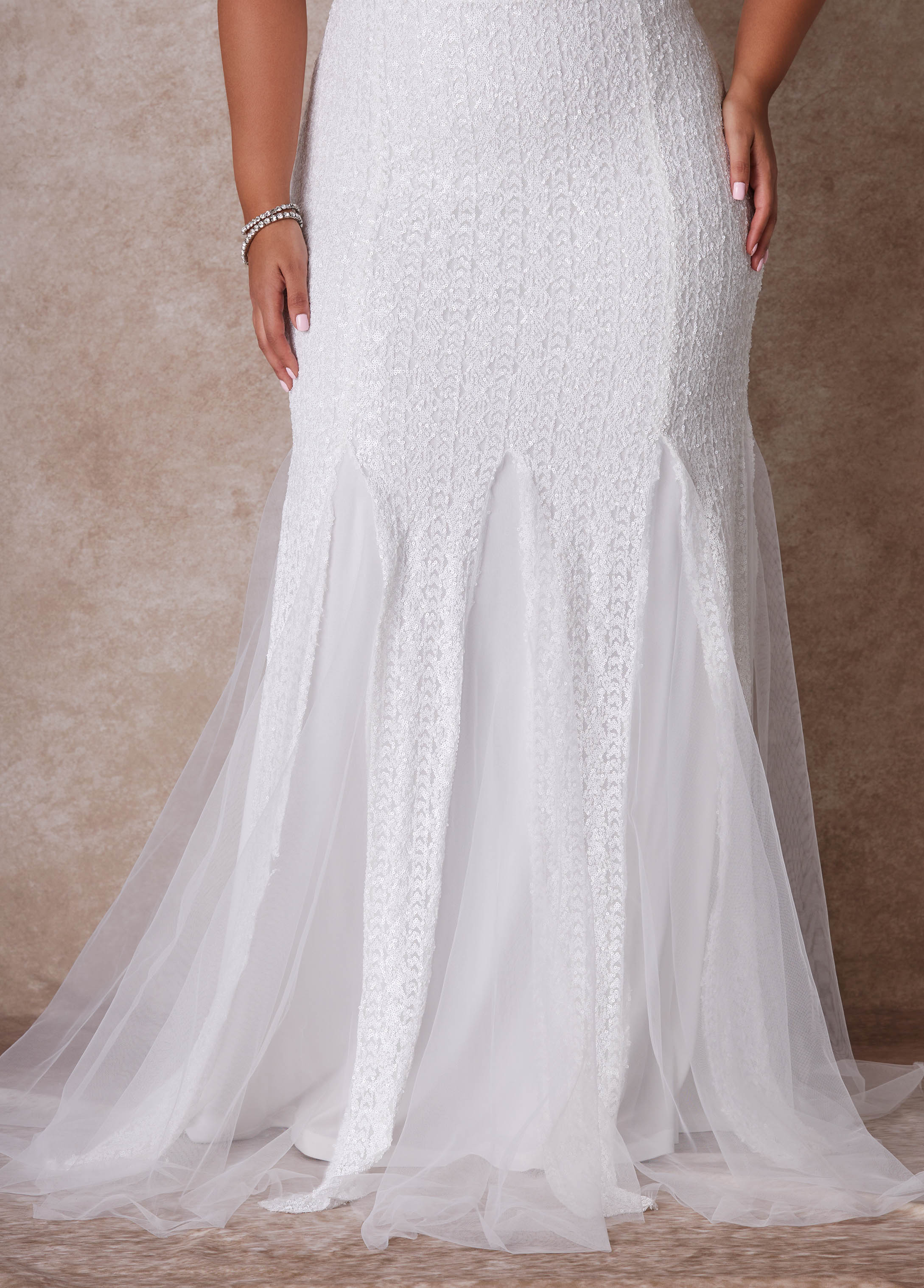 The Shera Wedding Gown Egret | Ashley Stewart