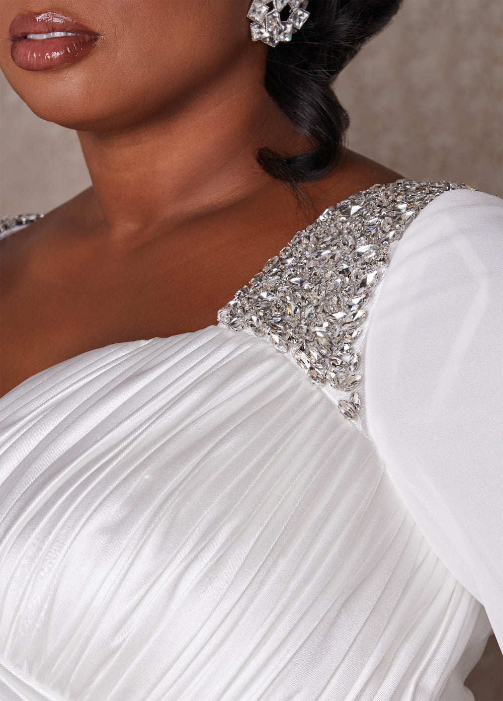 Plus Size Wedding Gown Plus Size Sheath Gown Plus Size Bridal Fashion White | Ashley Stewart