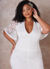 The Eliza Wedding Gown Egret | Ashley Stewart