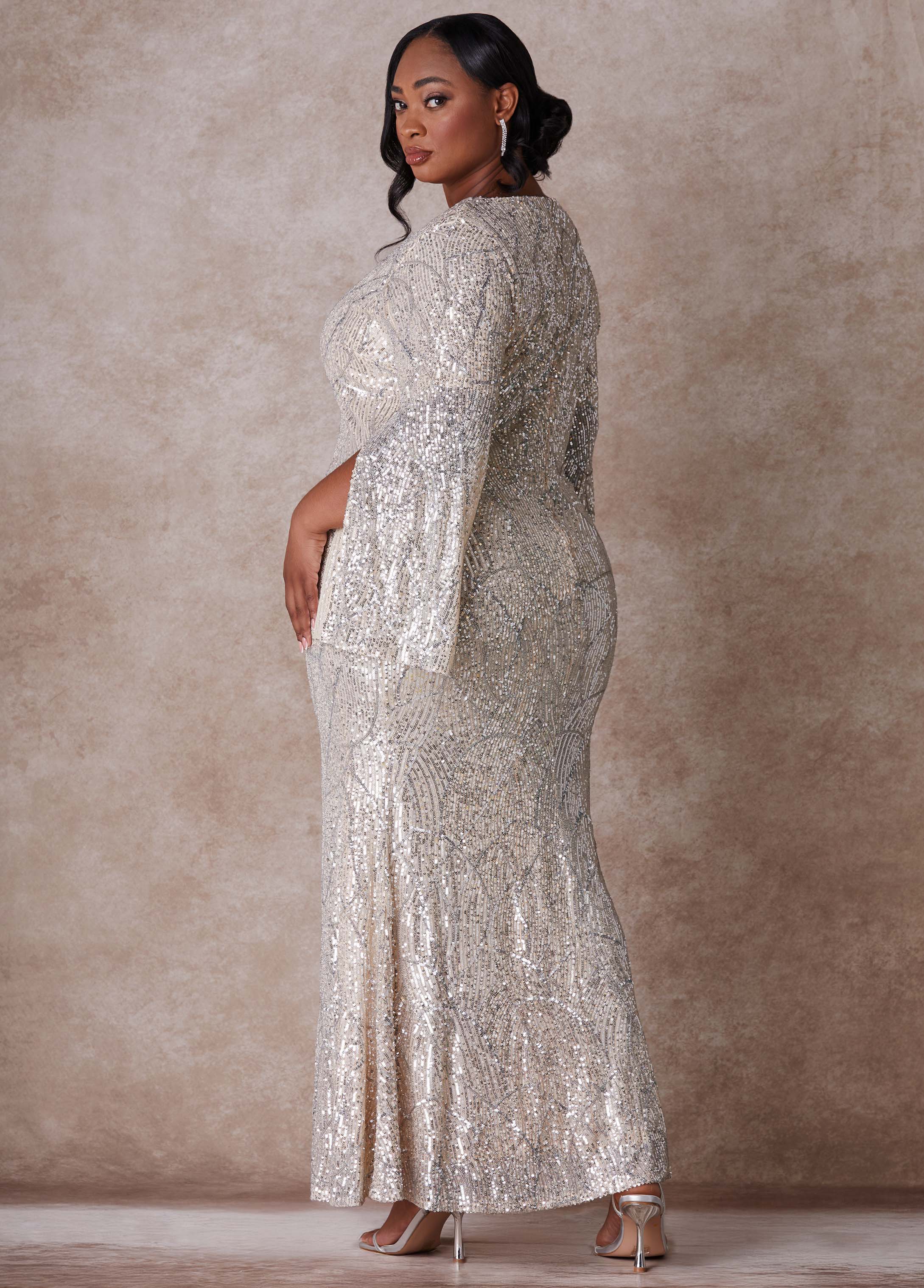 The Cora Wedding Gown Egret | Ashley Stewart