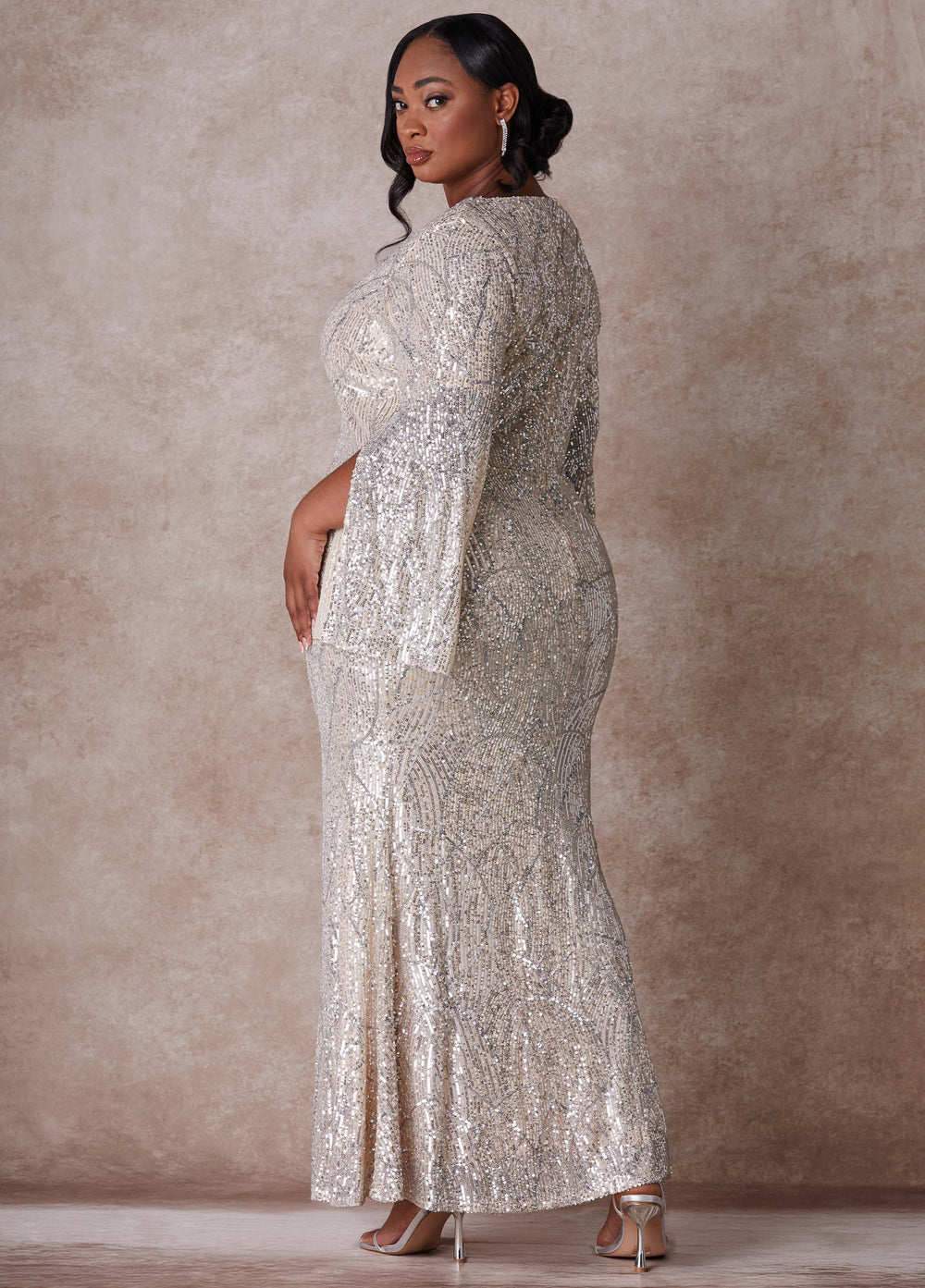 The Cora Wedding Gown Egret | Ashley Stewart
