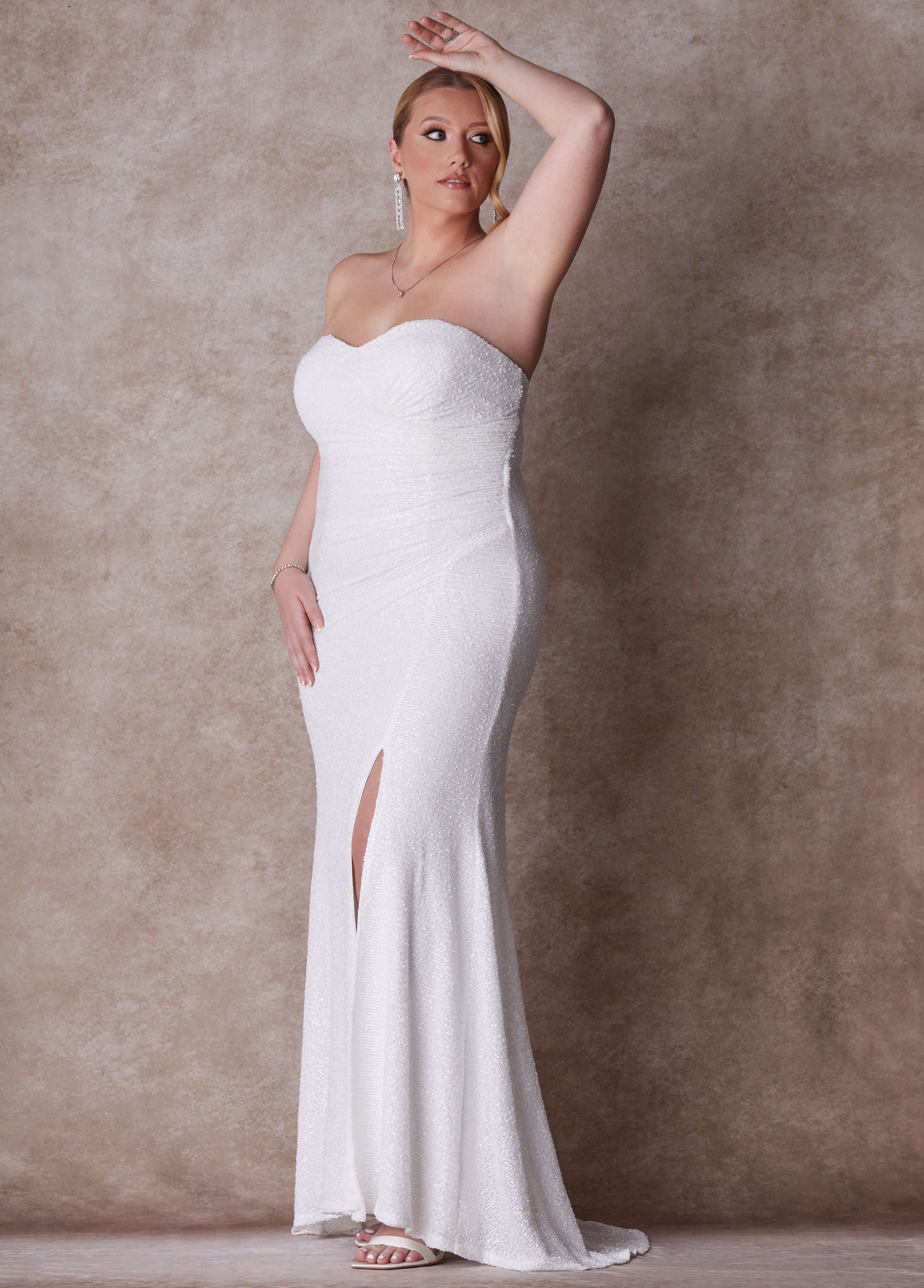 Plus Size Fitted Wedding Gown Plus Size Wedding Gown Bridal Fashion White | Ashley Stewart