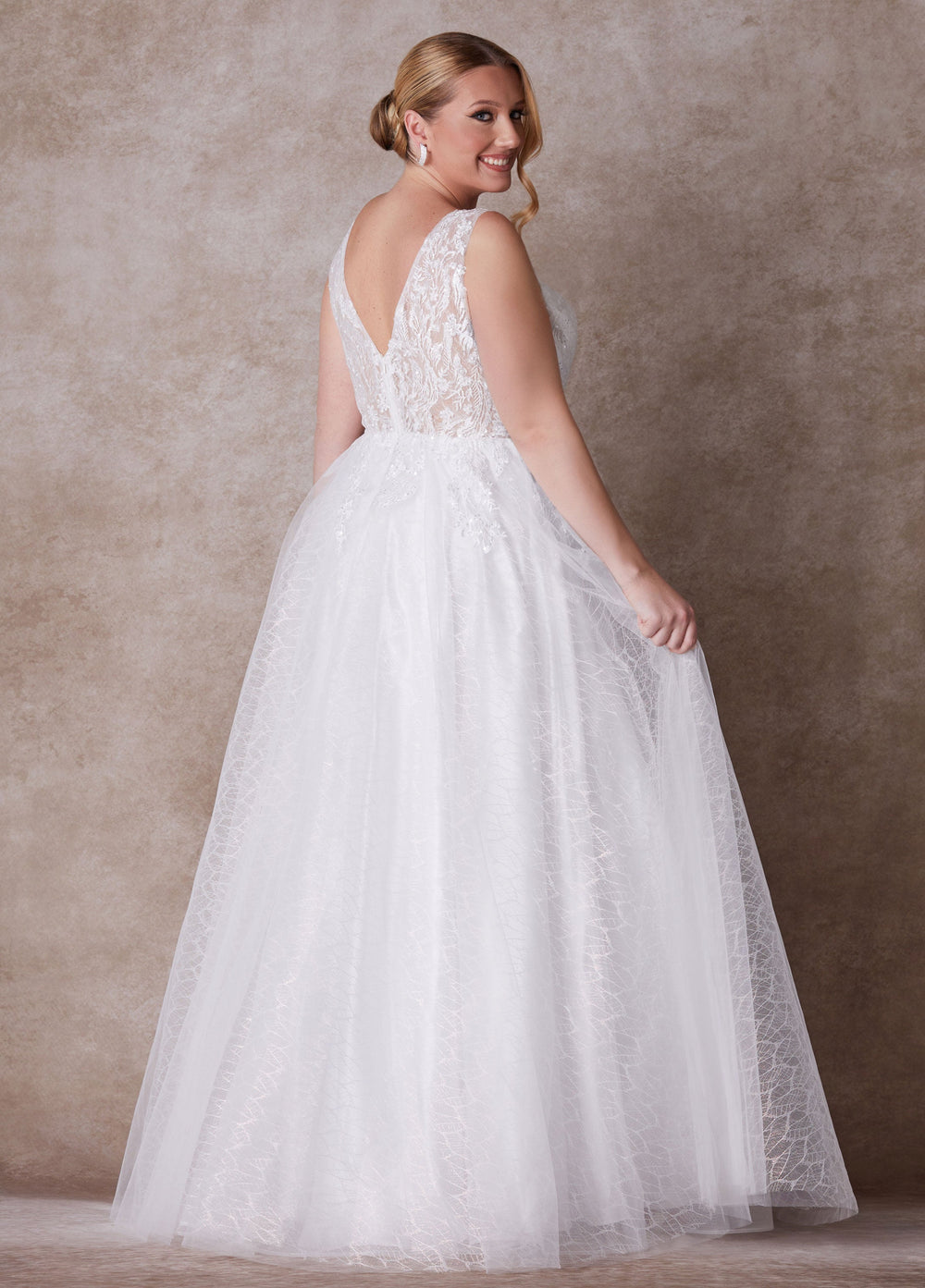 Plus Size Princess Gown Plus Size Wedding Gown Plus Size Bridal Fashion Egret | Ashley Stewart