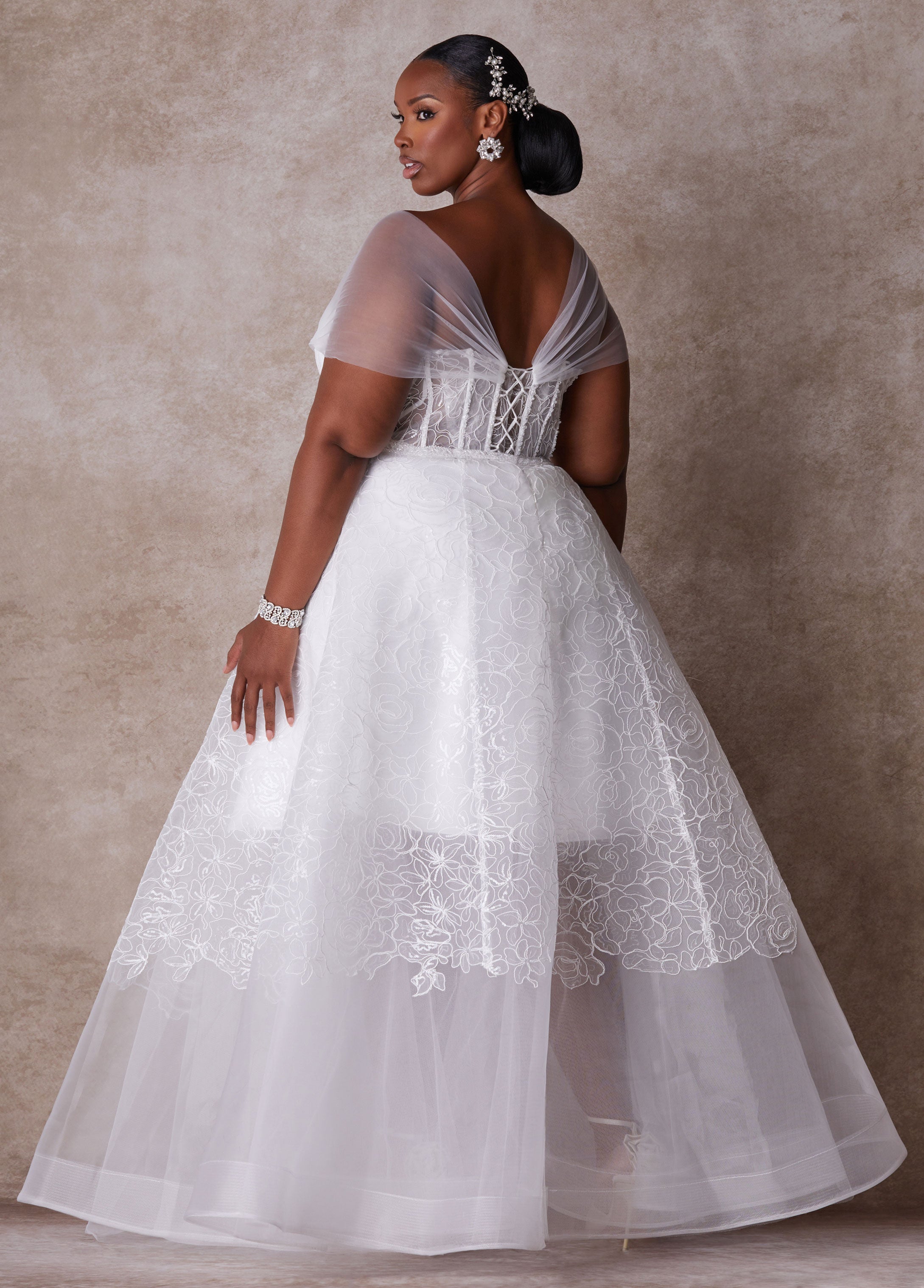 Plus Size Princess Wedding Gown Plus Size Bridal Gown Bridal Fashion White | Ashley Stewart