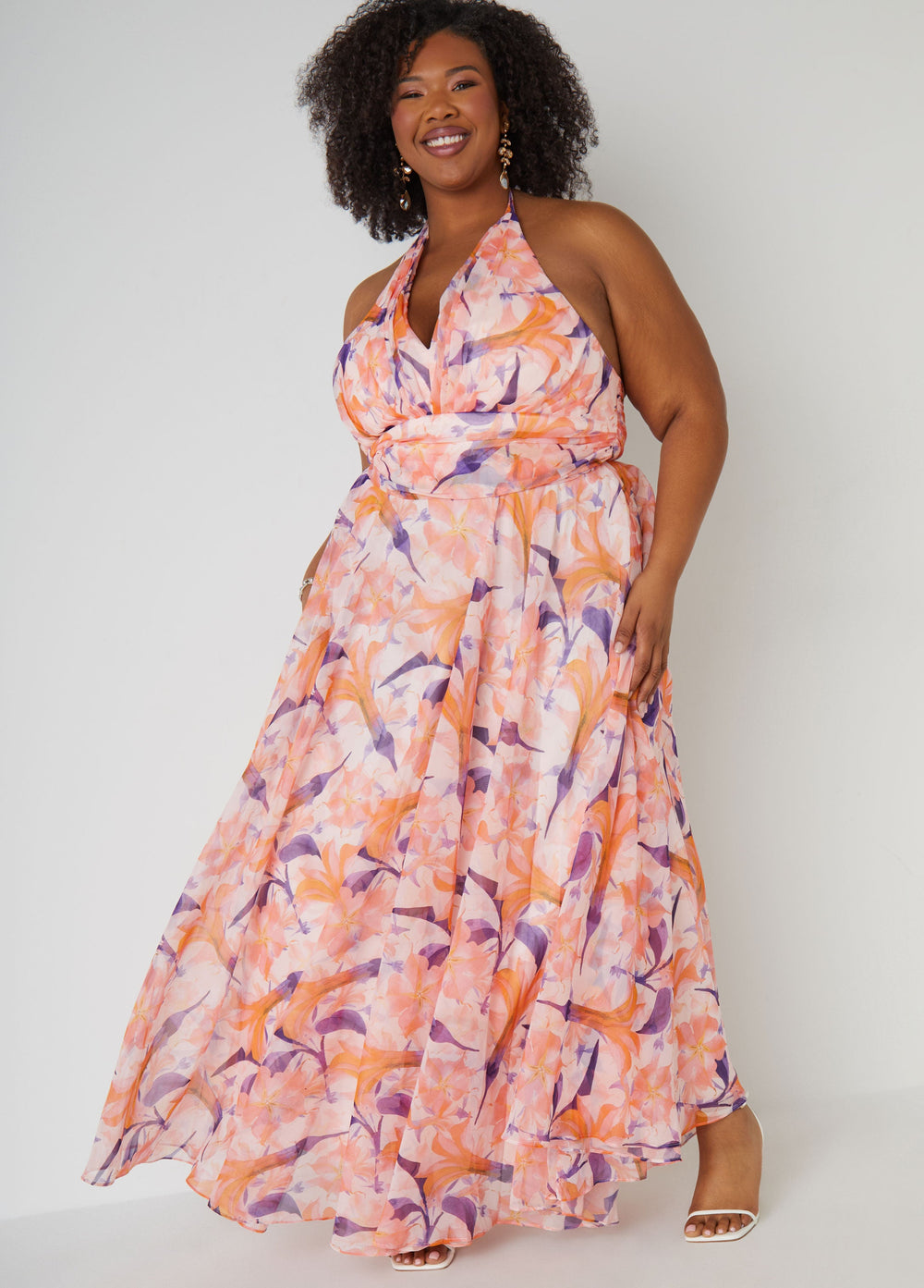 Plus Size Bridesmaid Gown Plus Size Dress Plus Size Bridal Fashion Pink | Ashley Stewart
