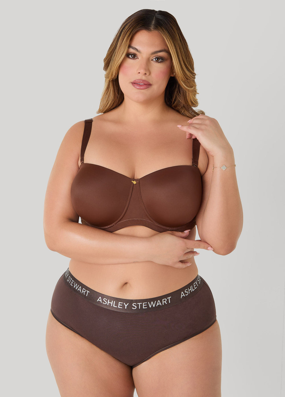 6 Way Convertible Butterfly Bra Potting Soil | Ashley Stewart