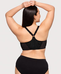 WonderWire® Front Hook T Back Bra Black | Ashley Stewart