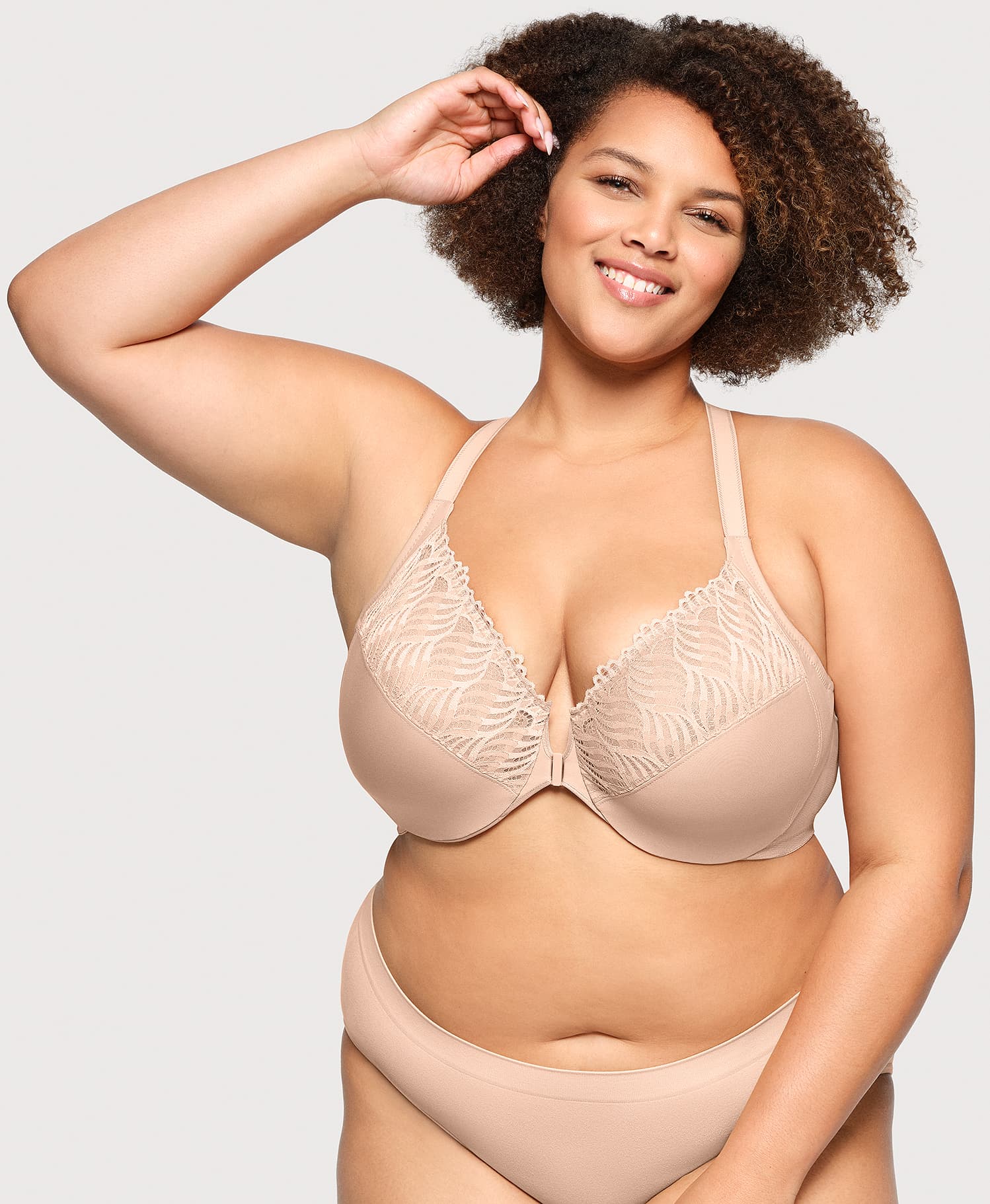 WonderWire® T Back Bra Cafe | Ashley Stewart