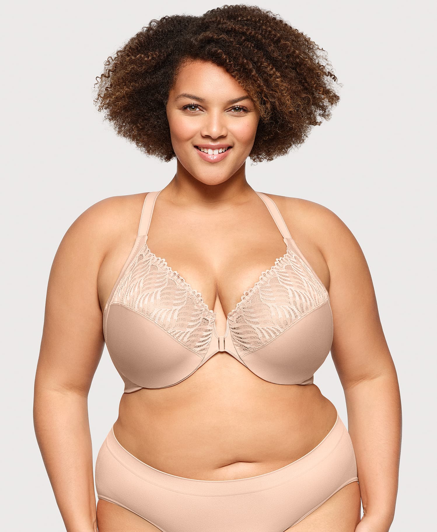 WonderWire® T Back Bra Cafe | Ashley Stewart