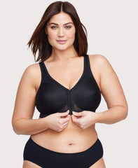 MagicLift Front-Closure Posture Back Bra Black | Ashley Stewart