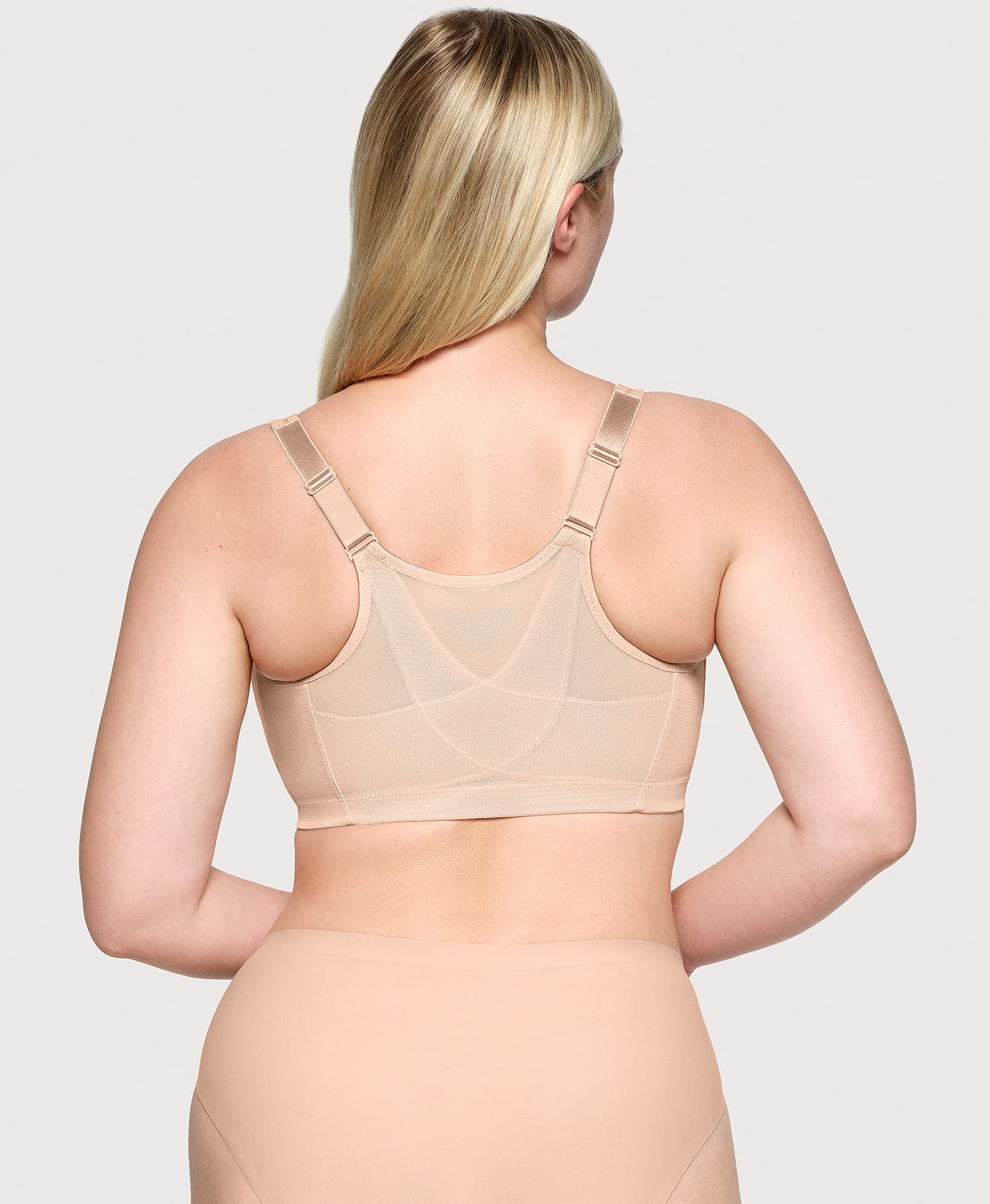 MagicLift Front-Closure Posture Back Bra Cafe | Ashley Stewart