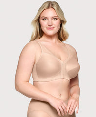 MagicLift Front-Closure Posture Back Bra Cafe | Ashley Stewart
