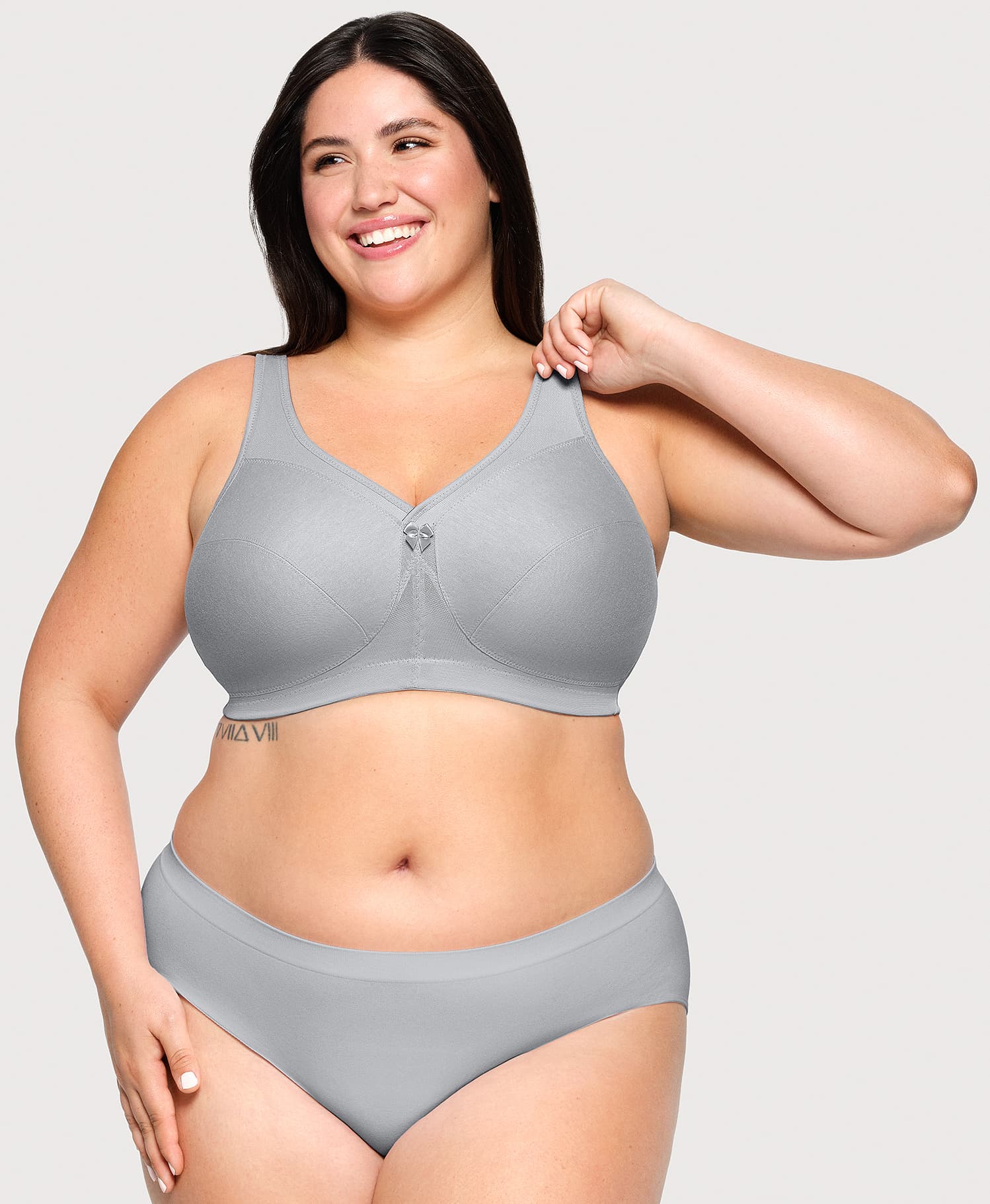 MagicLift Active Support Bra Gray Heather | Ashley Stewart