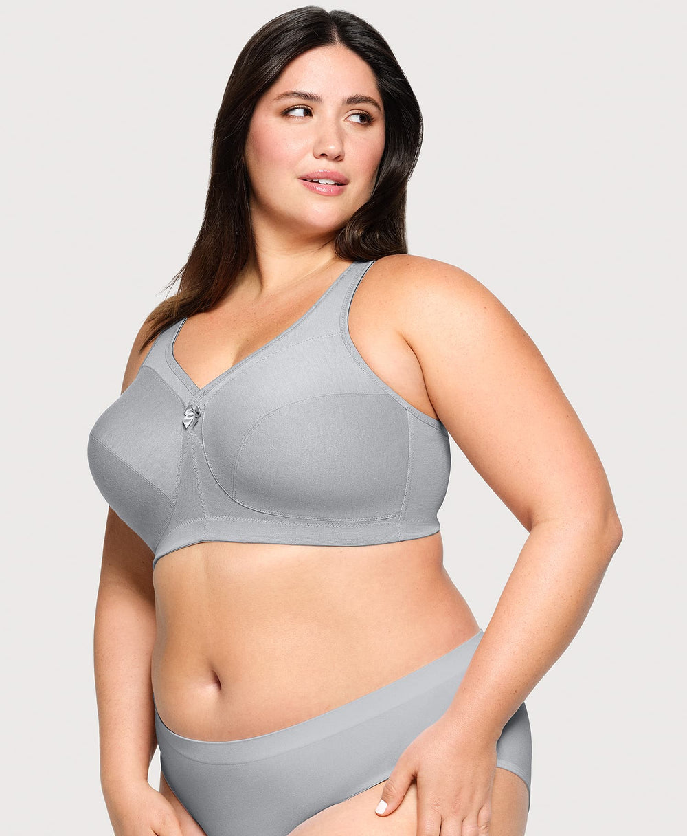 MagicLift Active Support Bra Gray Heather | Ashley Stewart
