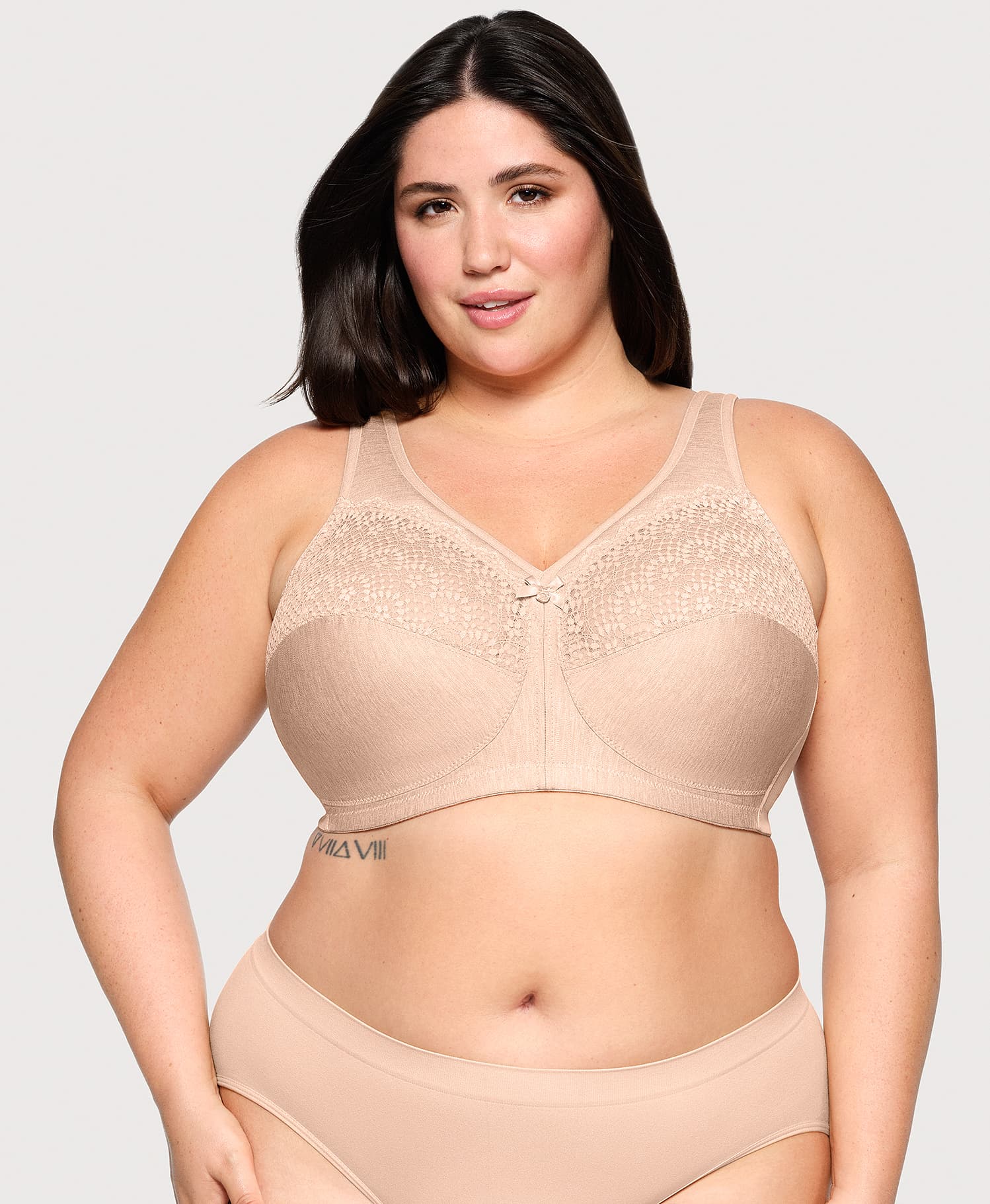 MagicLift Moisture Control Bra Cafe Heather | Ashley Stewart
