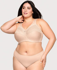 MagicLift Moisture Control Bra Cafe Heather | Ashley Stewart
