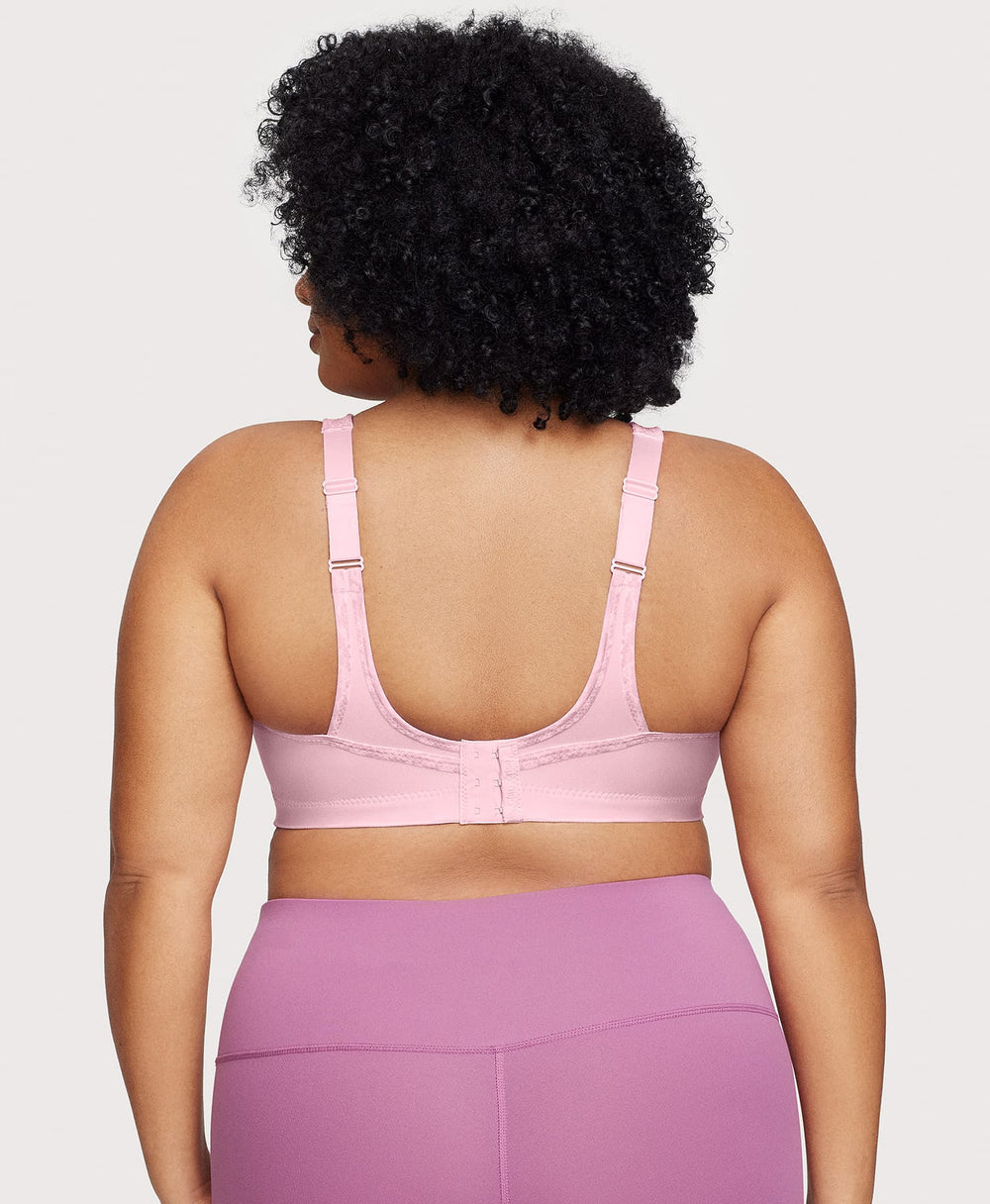 No-Bounce Camisole Sports Bra Parfait Pink | Ashley Stewart
