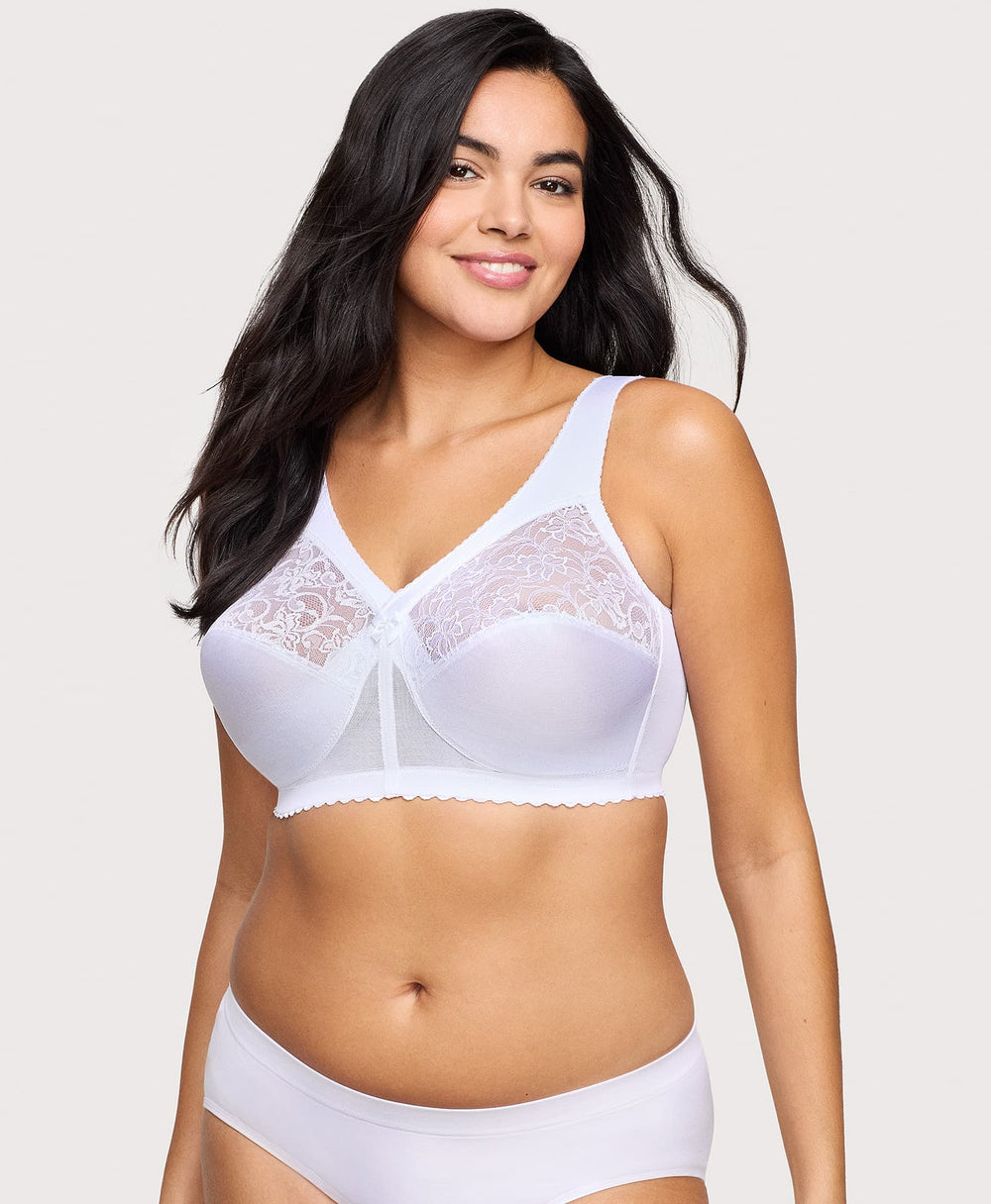 MagicLift Original Support Bra White | Ashley Stewart