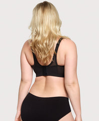 MagicLift Seamless Firm Support Bra Black | Ashley Stewart