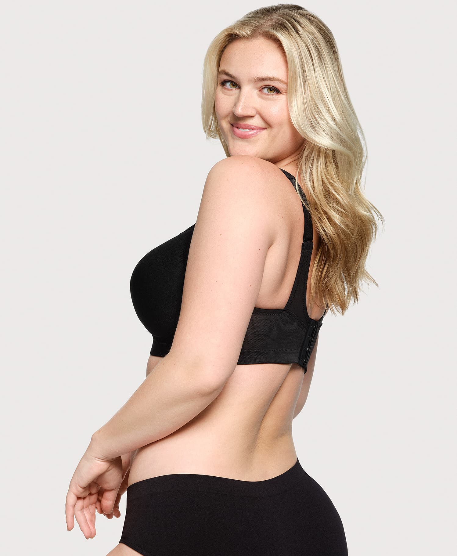 MagicLift Seamless Firm Support Bra Black | Ashley Stewart