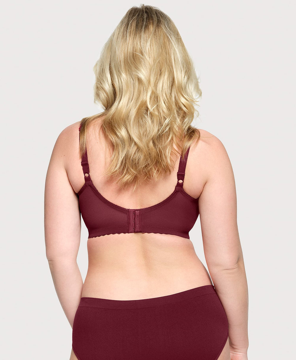 MagicLift Original Support Bra Burgundy | Ashley Stewart