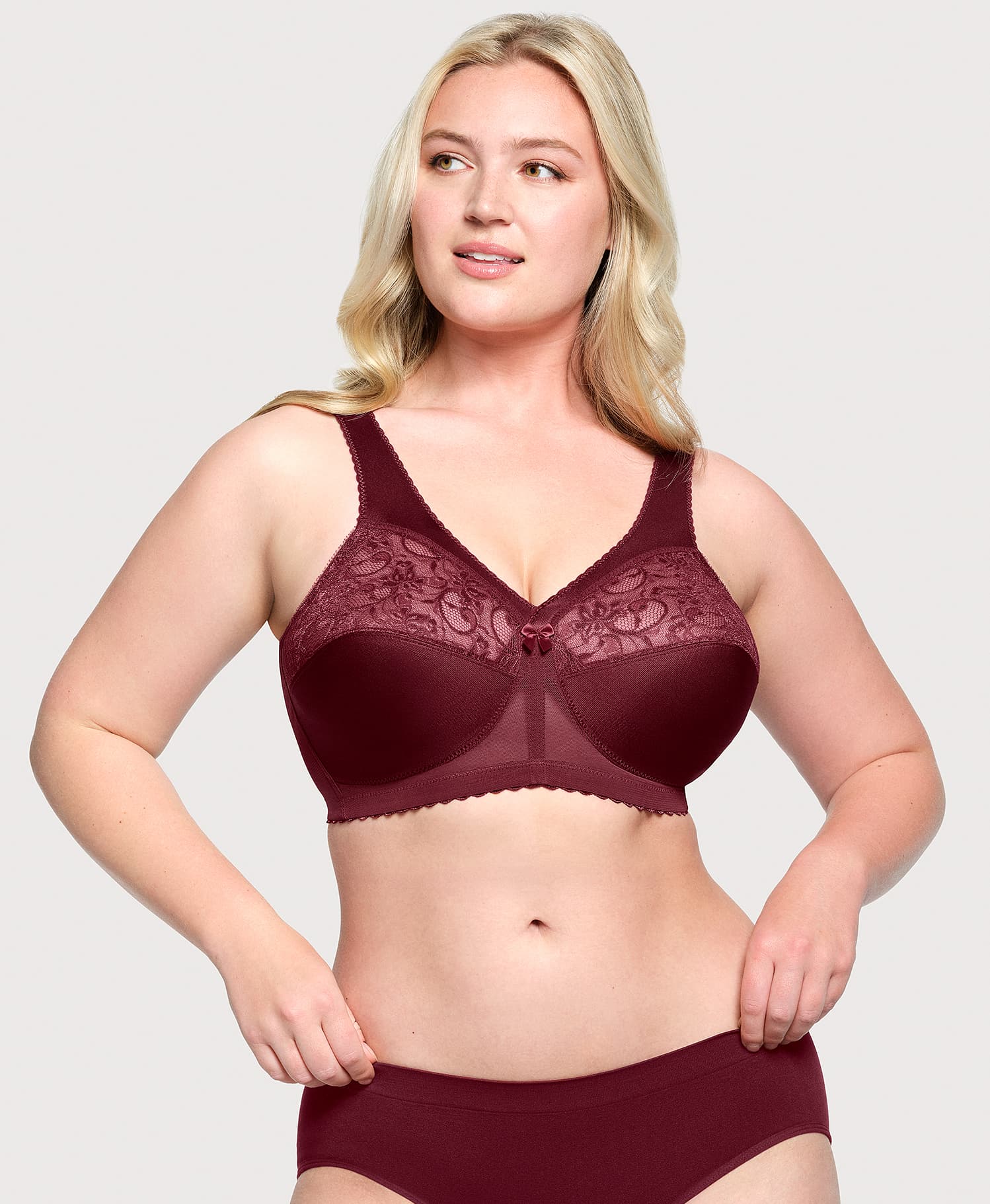 MagicLift Original Support Bra Burgundy | Ashley Stewart
