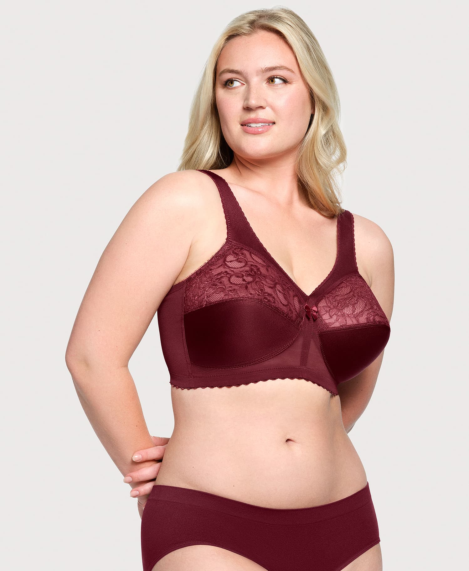 MagicLift Original Support Bra Burgundy | Ashley Stewart