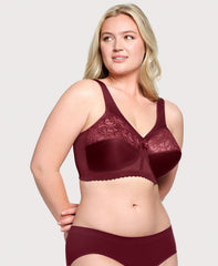 MagicLift Original Support Bra Burgundy | Ashley Stewart