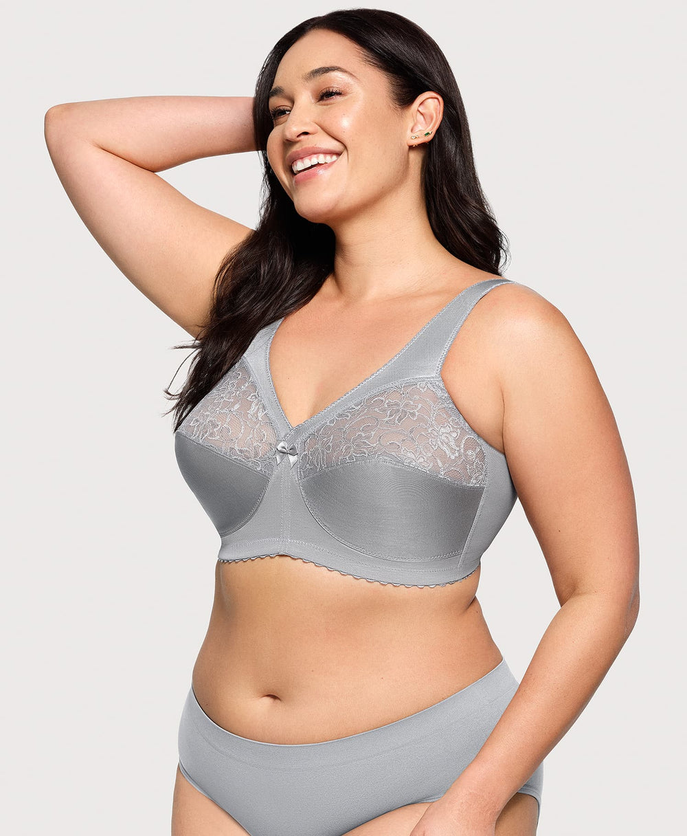 MagicLift Original Support Bra Soft Gray | Ashley Stewart