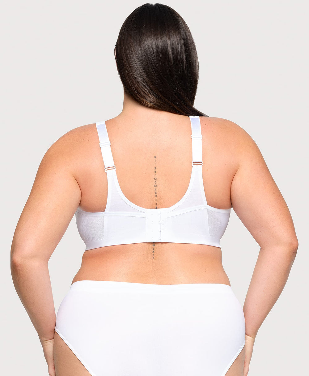 MagicLift Active Support Bra White | Ashley Stewart