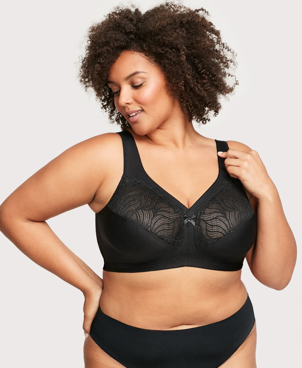 MagicLift Natural Shape Support Bra Black | Ashley Stewart