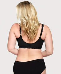 MagicLift Cotton Support Bra Black | Ashley Stewart