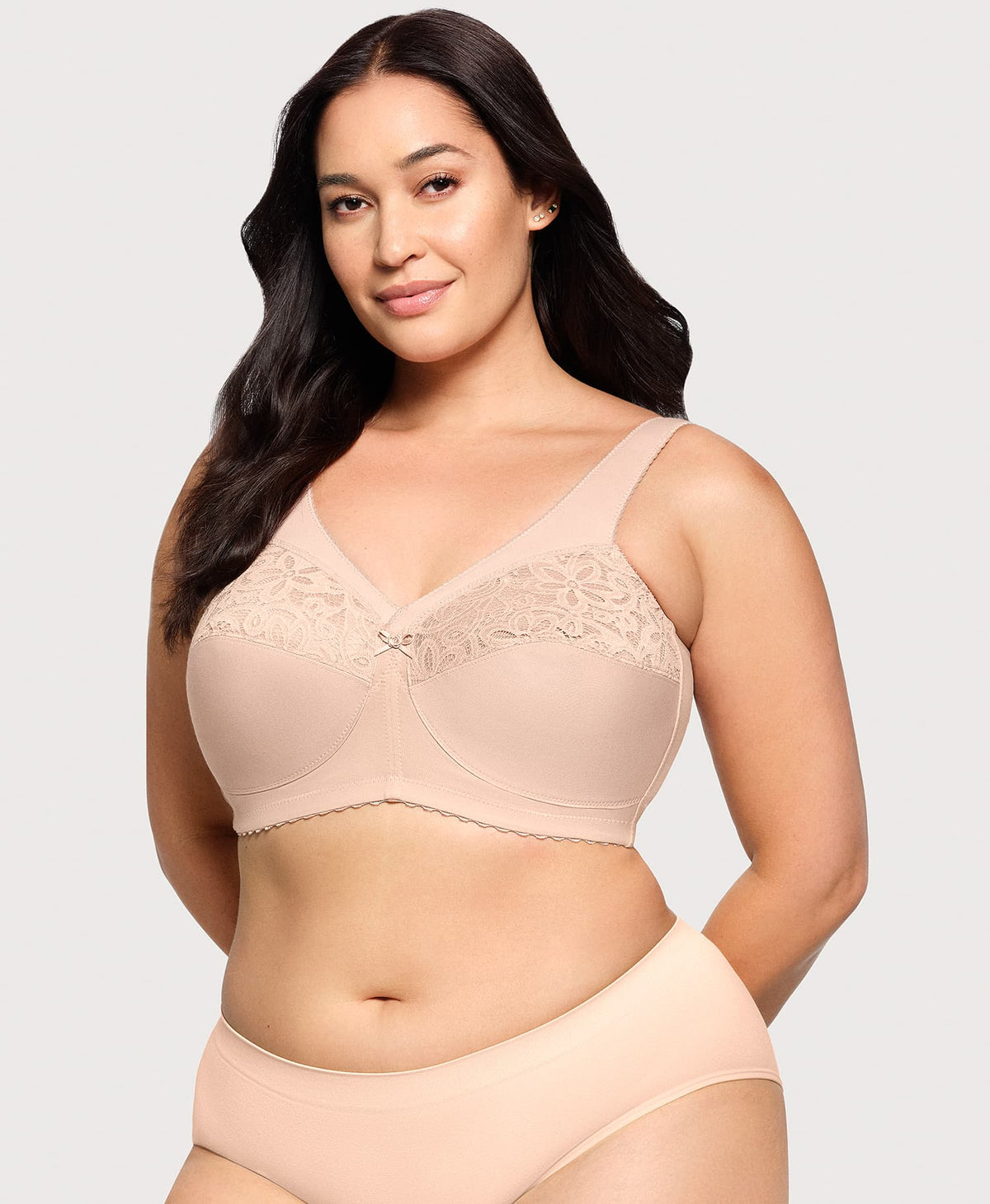 MagicLift Cotton Support Bra Cafe | Ashley Stewart