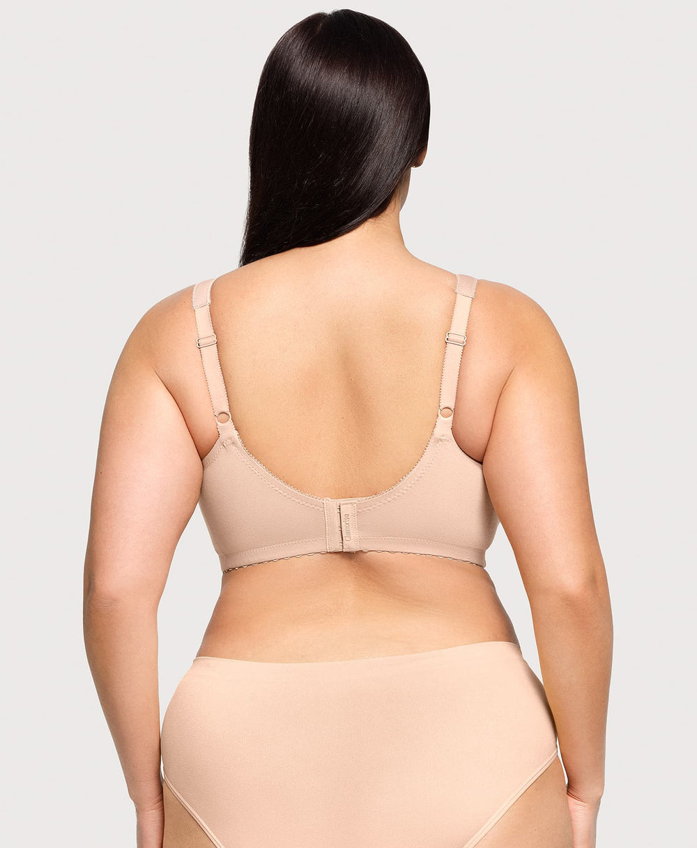 MagicLift Cotton Support Bra Cafe | Ashley Stewart