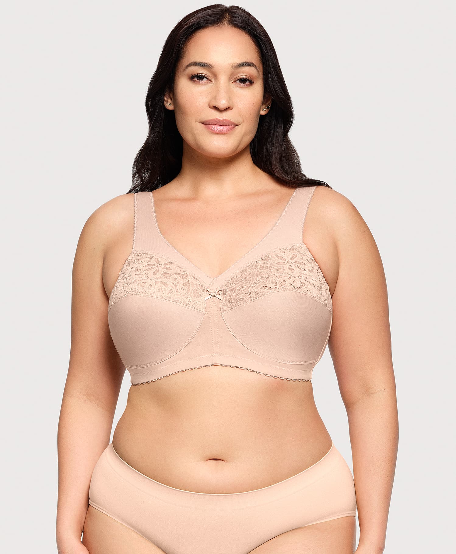 MagicLift Cotton Support Bra Cafe | Ashley Stewart