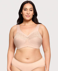 MagicLift Cotton Support Bra Cafe | Ashley Stewart
