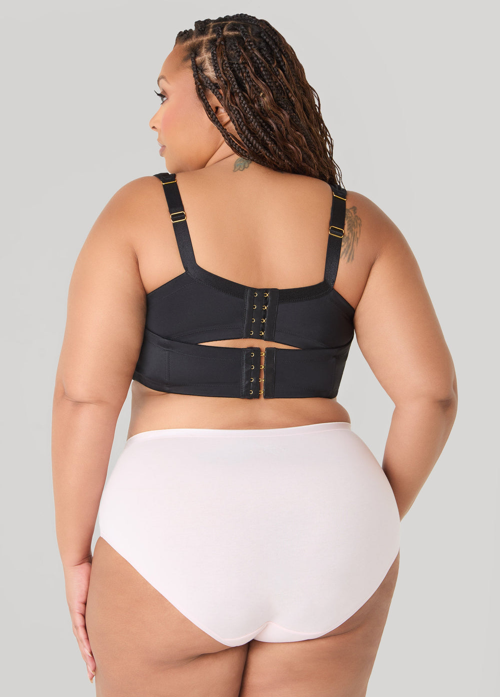 Full Coverage Stretch Cotton Briefs Egret | Ashley Stewart