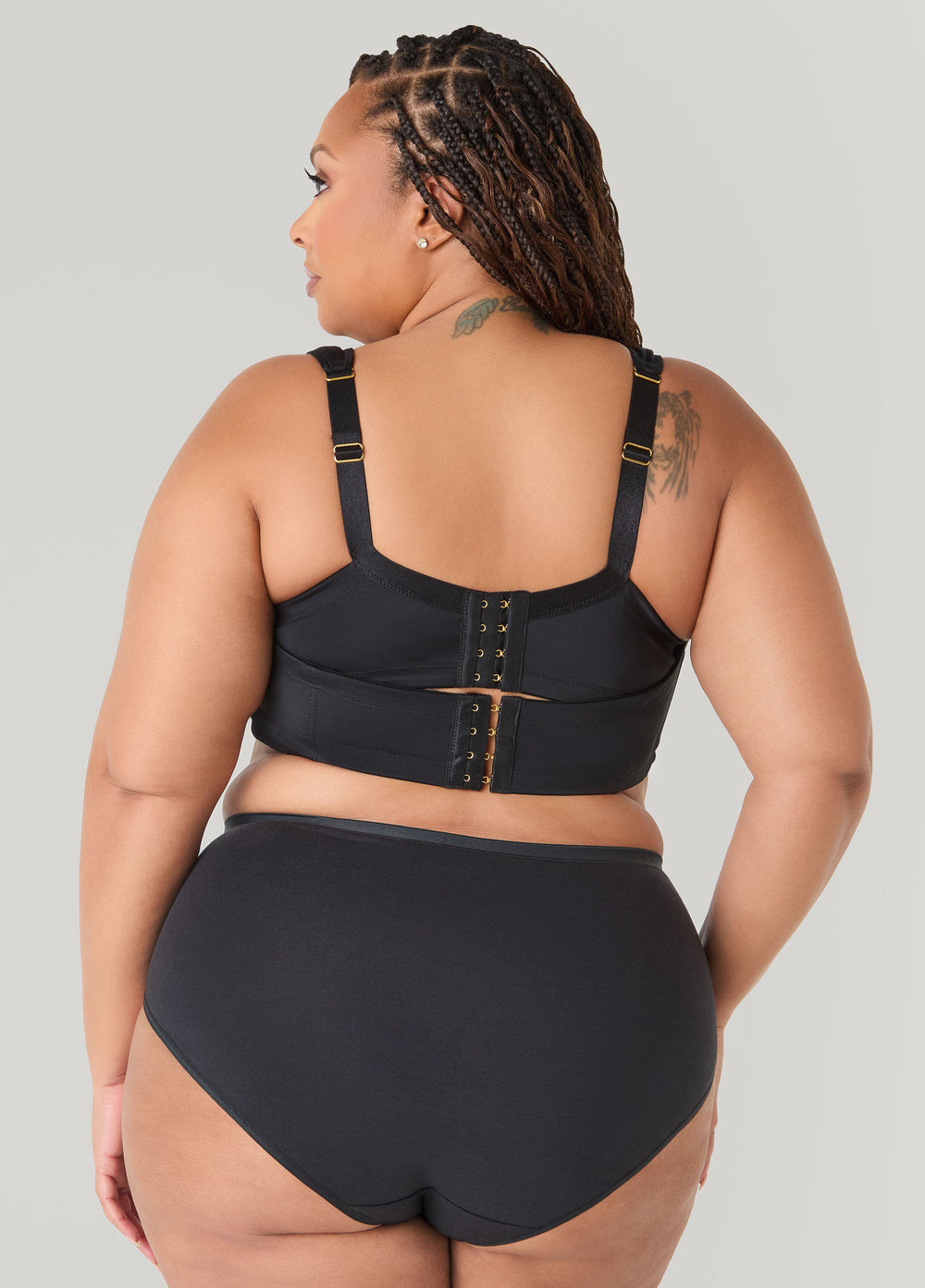 Full Coverage Stretch Cotton Briefs Egret | Ashley Stewart