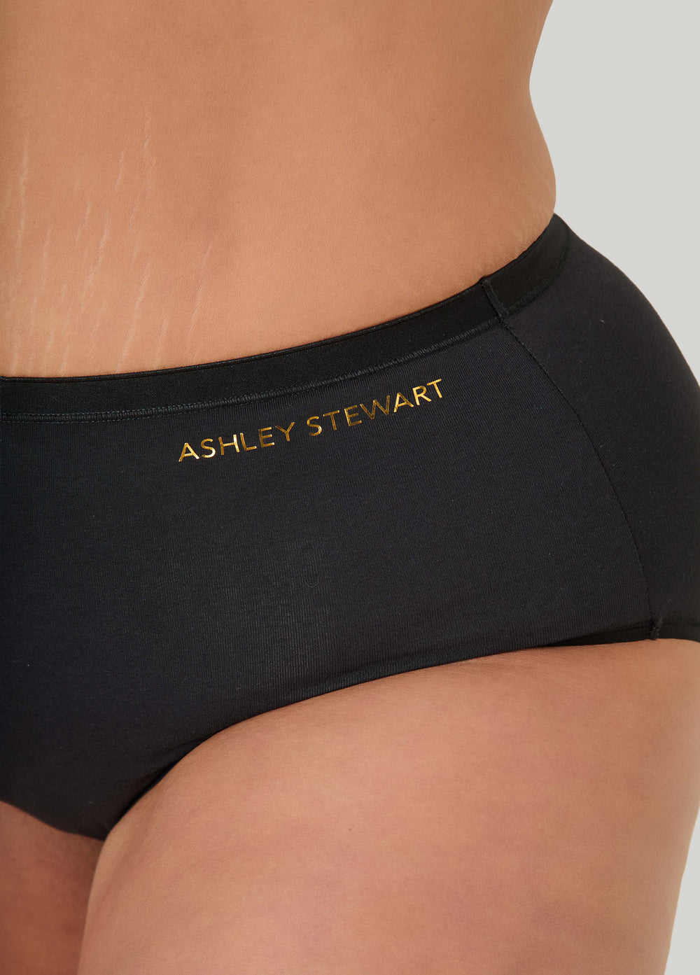 Stretch Cotton Briefs Black | Ashley Stewart