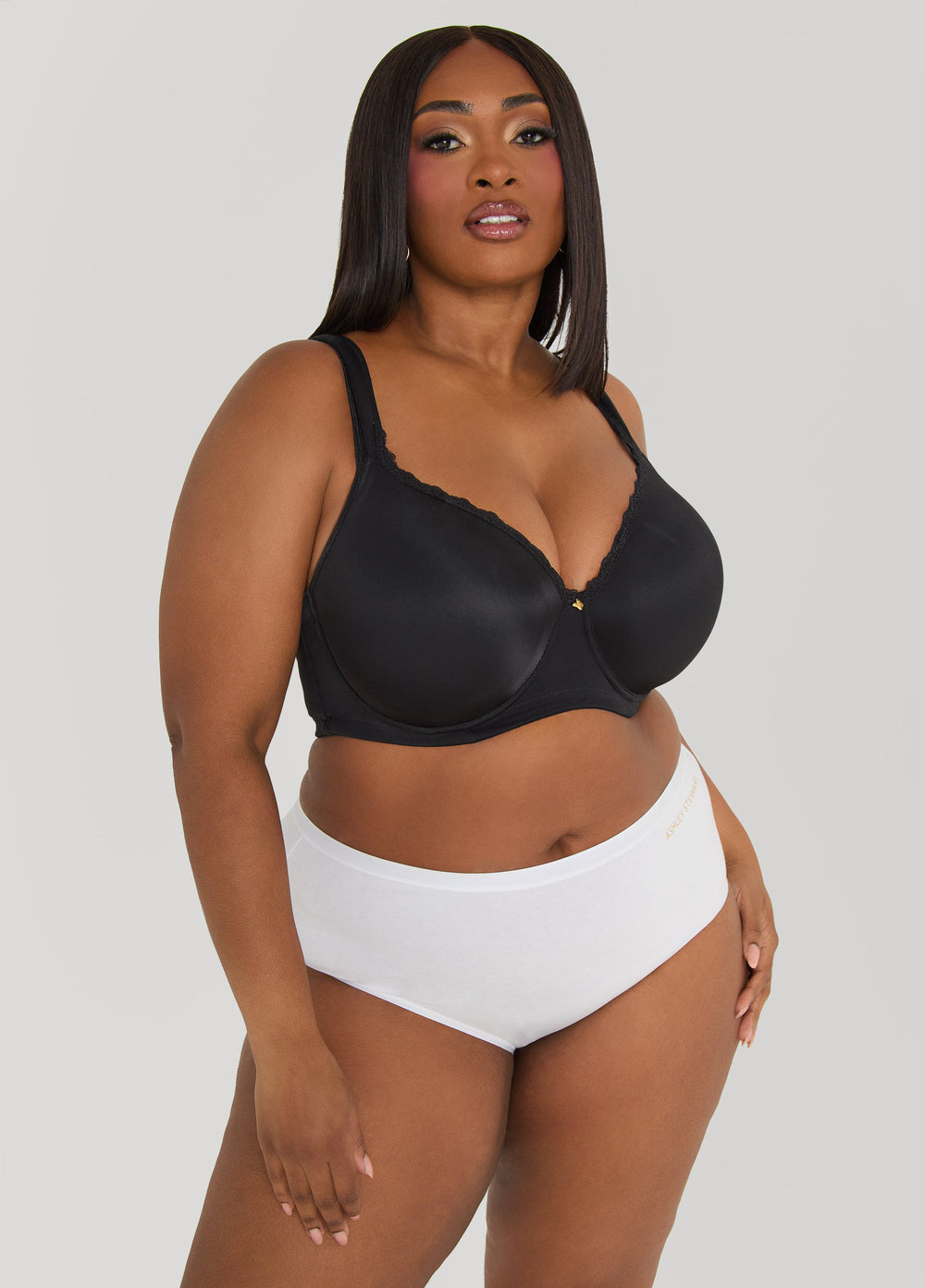Stretch Cotton Briefs Black | Ashley Stewart